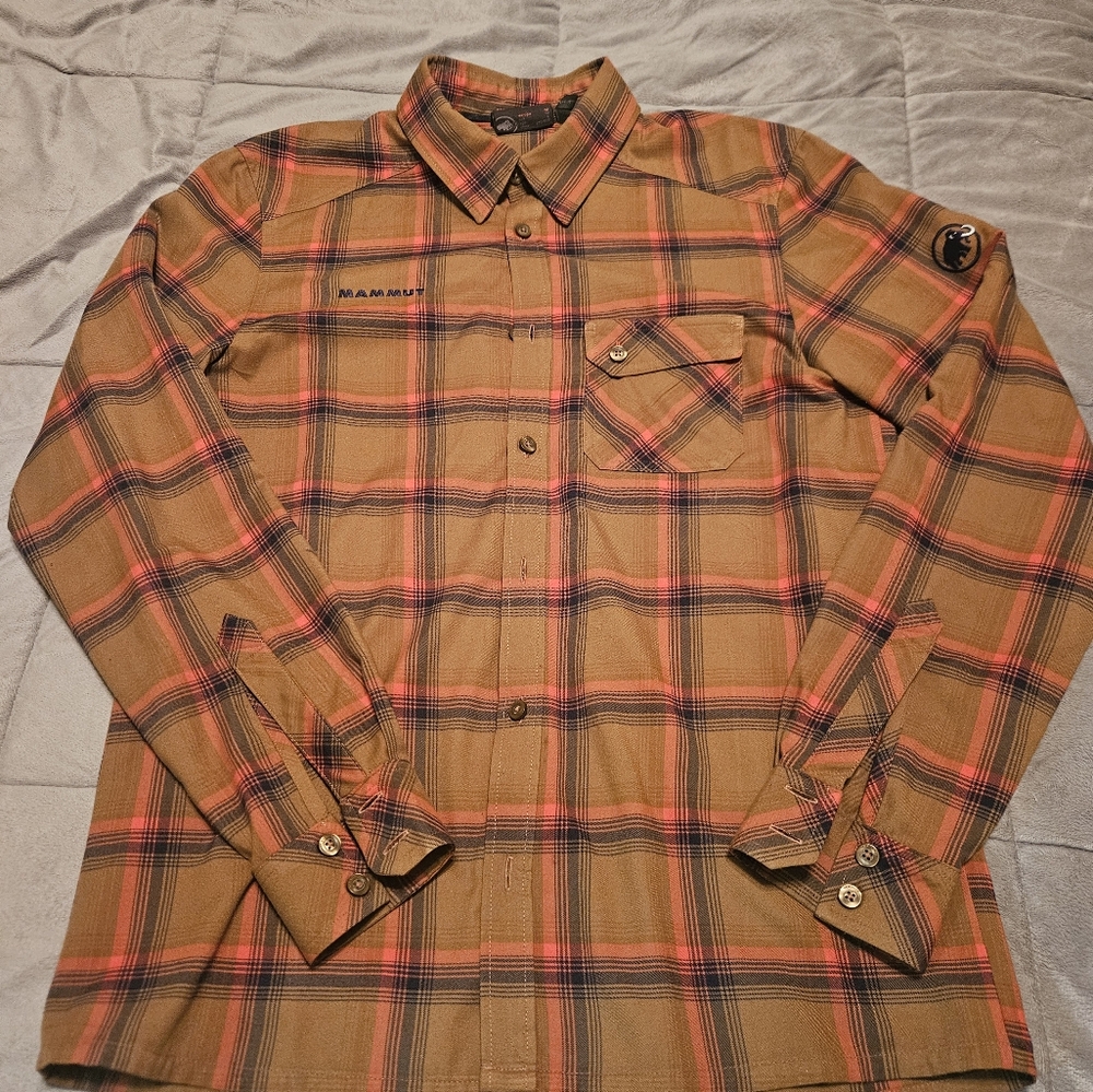 Mammut Belluno Tour Long Sleeve Plaid Button-Up Shirt - Mens MED